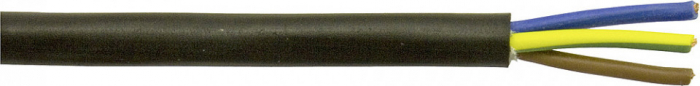 Cablu electric H05VV-F 20 m negru 1,5 mm² [1]