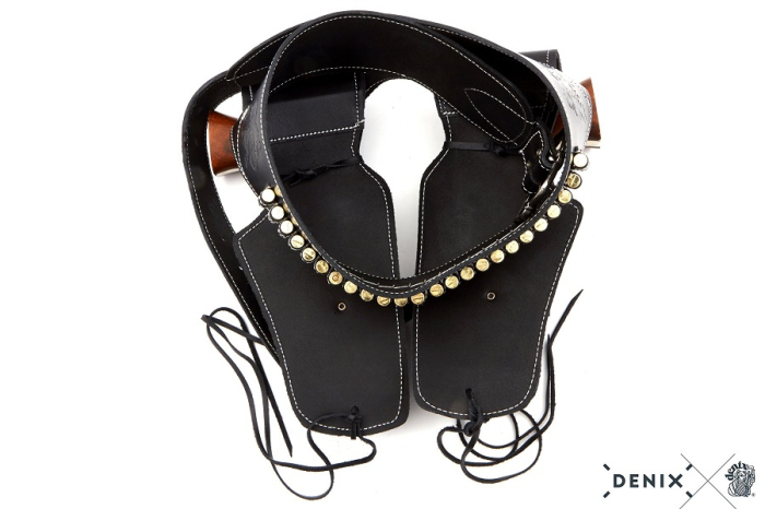 Centură de cowboy cu cartușe și două tocuri [2]