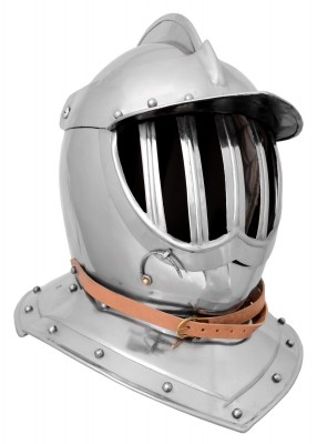 Coifuri - Coif tip Burgonet secol XVII battle-ready