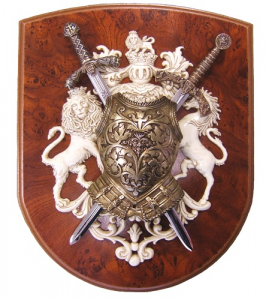 Miniaturi - Panoplie cu blazon