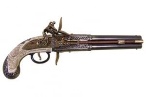 De epocă - Pistol cu două țevi rotative