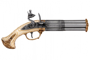 Arme de foc - Pistol cu patru țevi rotative