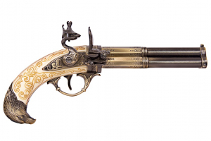 Arme de foc - Pistol cu trei țevi rotative