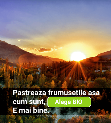 patreaza frumusetile asa cum sunt, alege bio