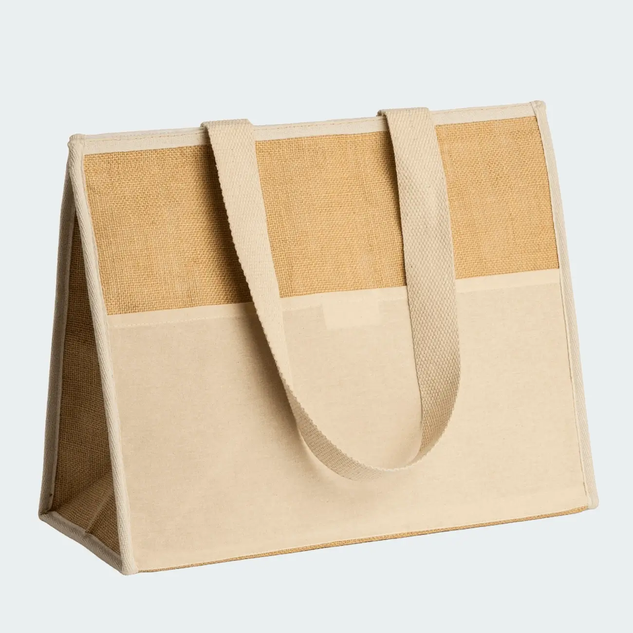 Geanta frigorifica din Iuta laminata si bumbac natur 43x34x20 cm - sacosarul ro [7]