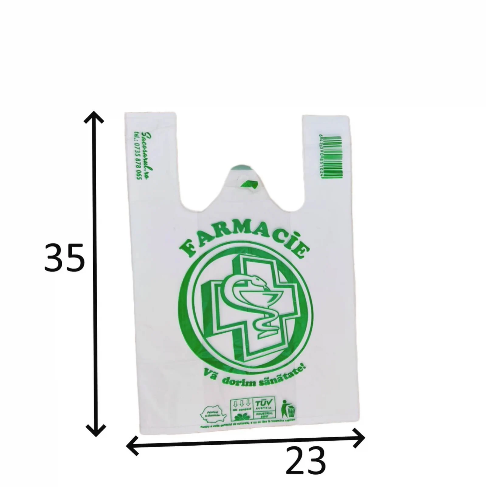 Pungi BIOdegradabile Farmacii tip Maieu - set 100 bucati [2]
