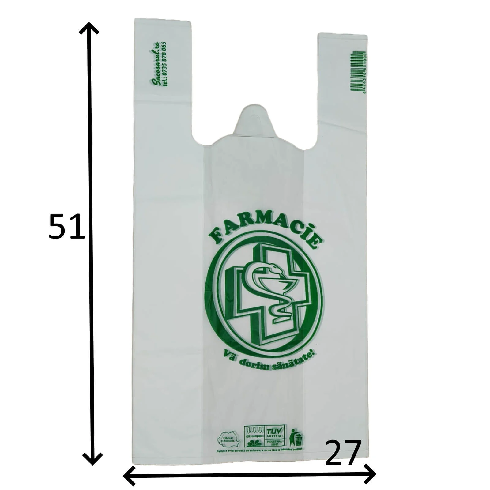 Pungi BIOdegradabile Farmacii tip Maieu - set 100 bucati [2]