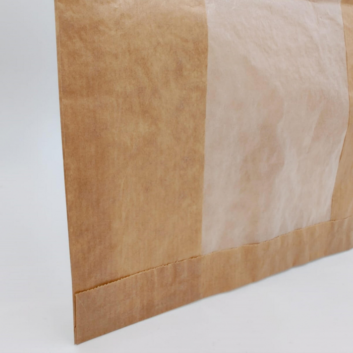 Pungi Hartie Kraft Natur cu Fereastra BIO 23x4x33 cm - pachet 1000 buc [4]