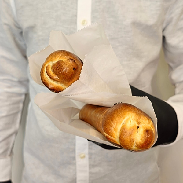 Pungi din Hartie Kraft Alba Cerata 9x5x21 cm pentru Covrigarie, Patiserie, Fast-Food - pachet 1000 buc [4]