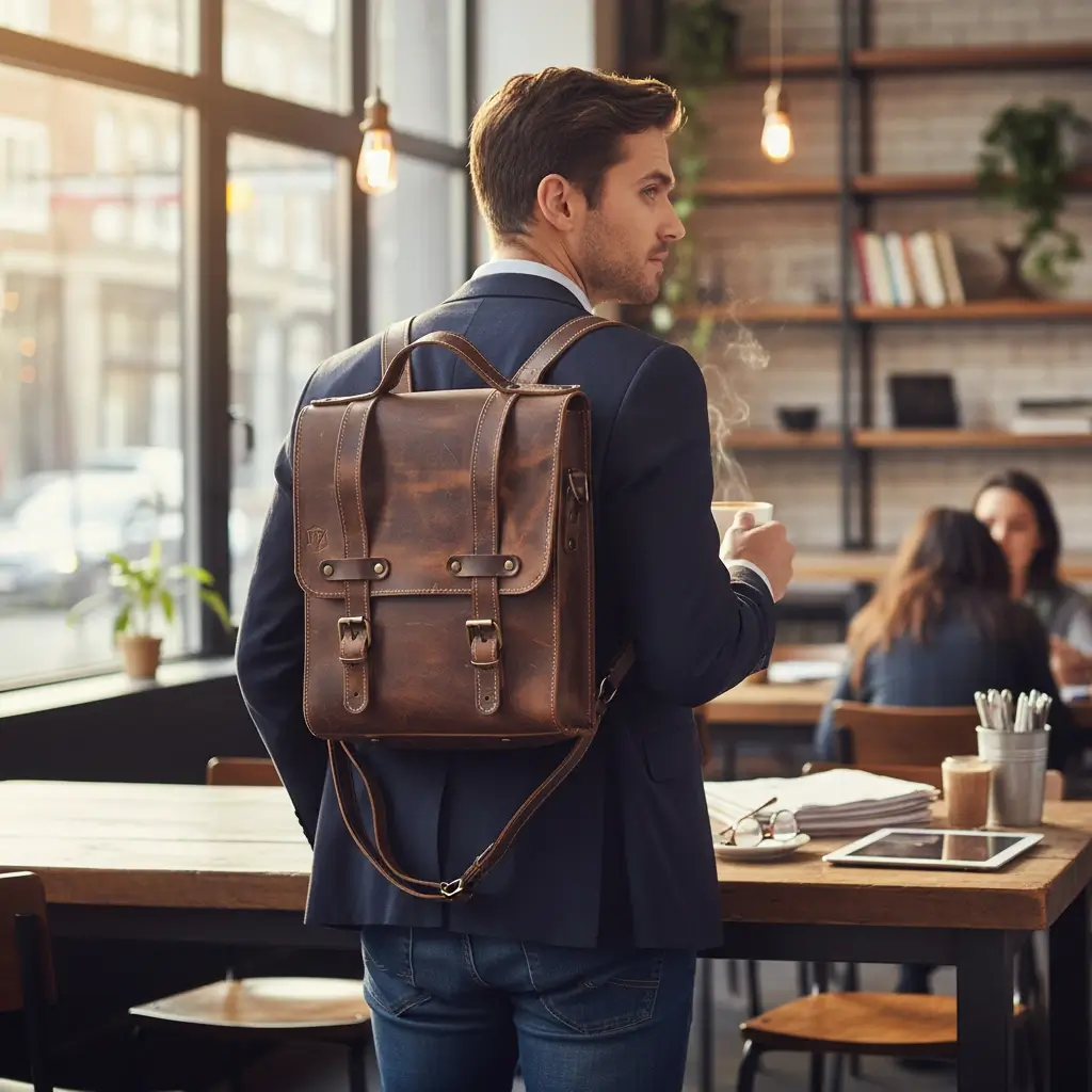 rucsac piele naturala lucrat manual romania blackvan heritage series [8]