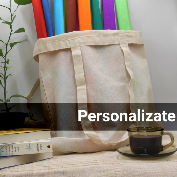 Sacose Bumbac Natur Personalizate. Dimensiuni 38x42 cm, toarte lungi, 140 g/mp [2]