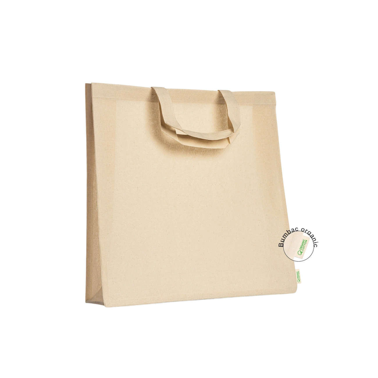 Sacose Bumbac Organic cu toarte scurte, 120 g/mp, 40x40+3x10 cm [1]
