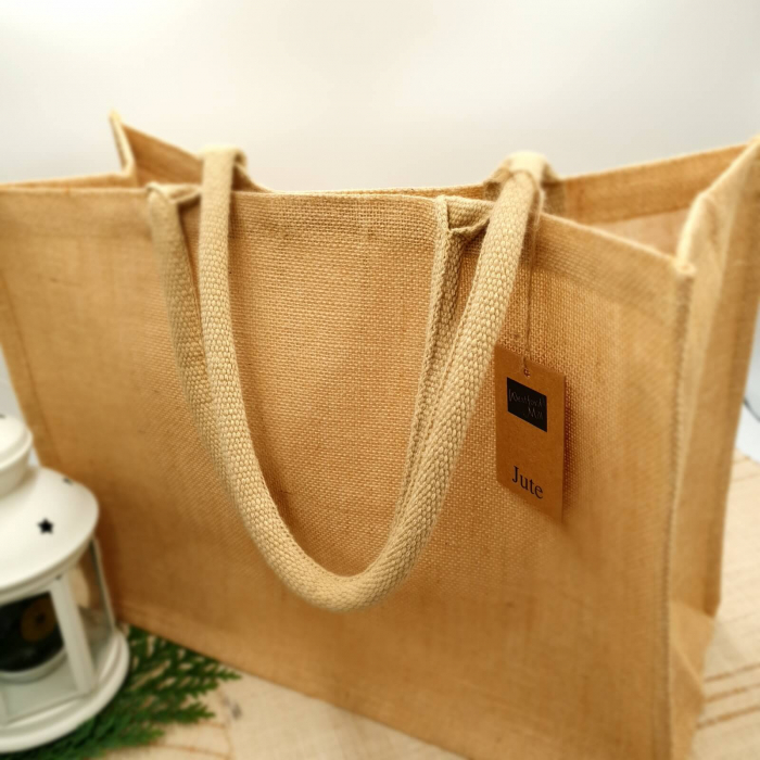 Sacose din Iuta Natur 42x33x19 cm cu toarta natur [3]