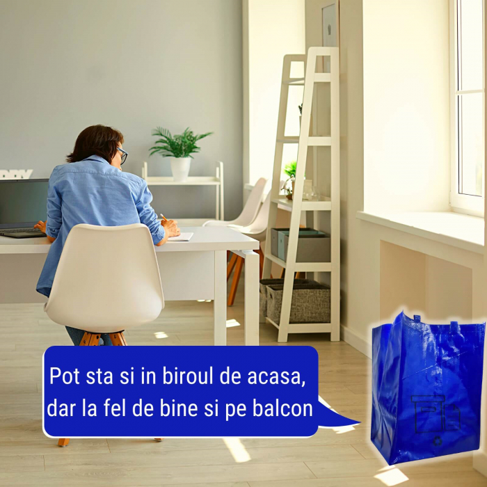 Recicly - Set Sacose Reciclare Selectiva deseuri din Hartie si carton, Sticla, Plastic [5]