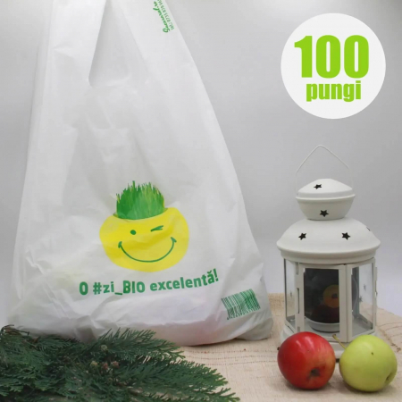 Pungi Biodegradabile Tip Maieu - Set 100 Bucati | O Zi Bio Excelenta [2]