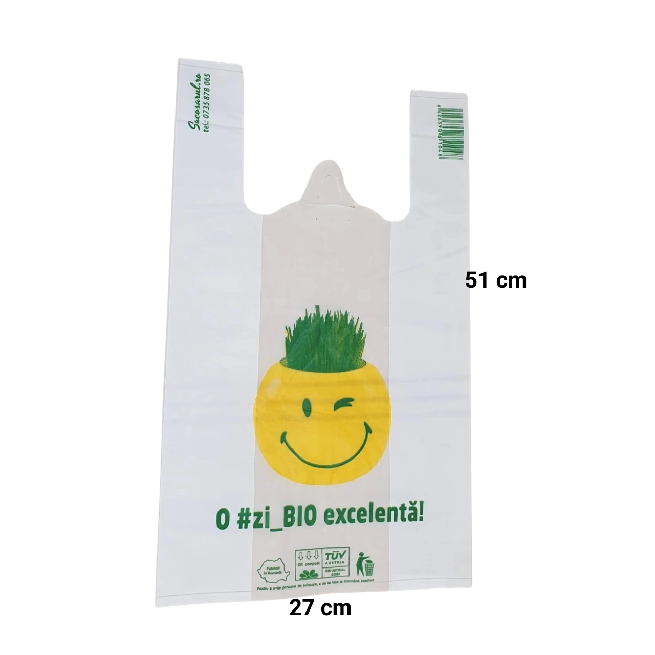 Pungi Biodegradabile Tip Maieu - Set 100 Bucati | O Zi Bio Excelenta [1]