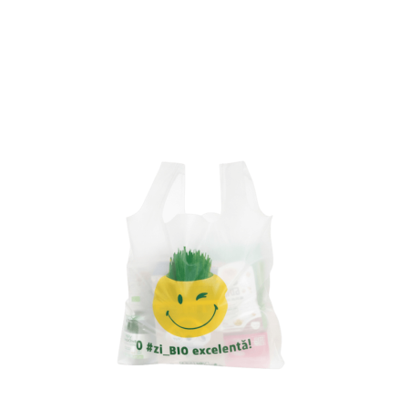 Pungi BIOdegradabile - Pungi Biodegradabile Tip Maieu - Set 100 Bucati | O Zi Bio Excelenta