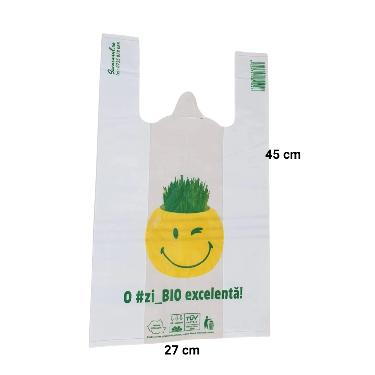 Pungi Biodegradabile Tip Maieu - Set 100 Bucati | O Zi Bio Excelenta [1]