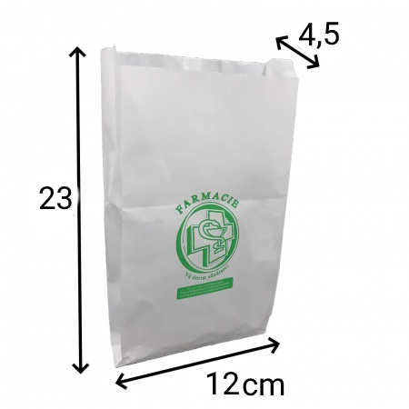 Pungi farmacie model cruce 12x4,5x23 cm - pachet 2000 buc [3]