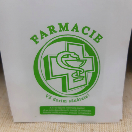 Pungi farmacie plic cu model cruce verde 9x15 cm - pachet 3000 buc [2]