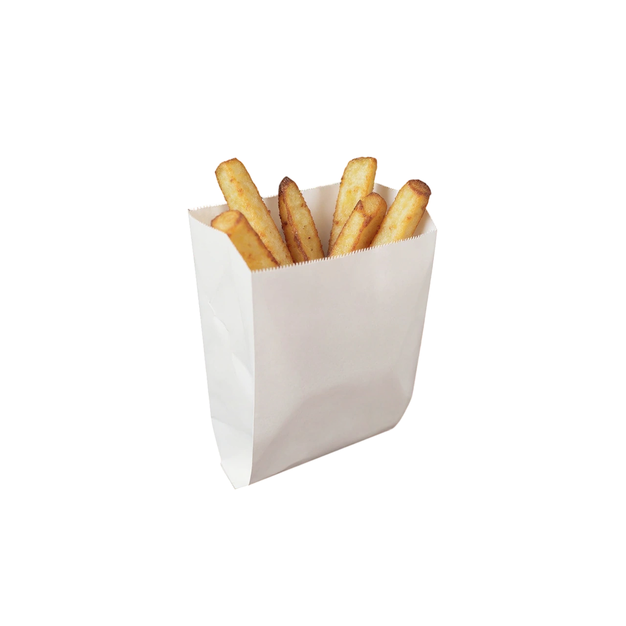 Cofetarii, Patiserii, Simigerii - Pungi din Hartie Kraft Alba Cerata 12x5x15 cm pentru Patiserie, Fast-Food - pachet 1000 buc