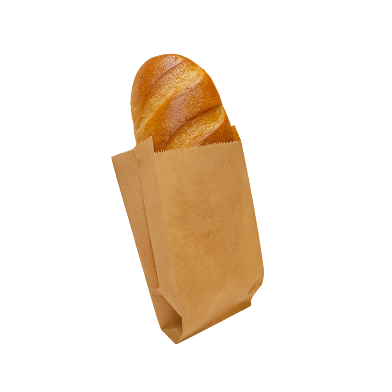 Cofetarii, Patiserii, Simigerii - Pungi din Hartie Kraft Natur 17x7x40 cm pentru Brutarie, Patiserie, Cofetarie, Fast-Food - pachet 1000 buc