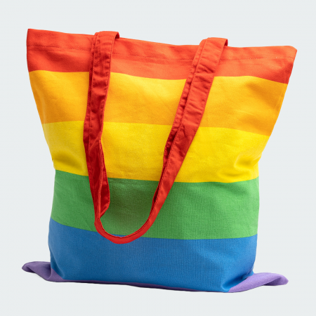 Sacose Bumbac Multicolor - Curcubeu cu toarte lungi, 180 g/mp, 38x42 cm [4]