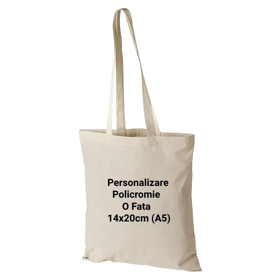 Sacose Bumbac Natur Personalizate. Dimensiuni 38x42 cm, toarte lungi, 140 g/mp [0]
