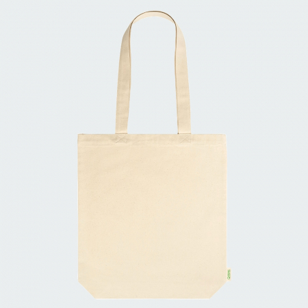 Sacose Bumbac Organic Premium cu burduf si toarte lungi, 280 g/mp, 38x42+9 cm [3]