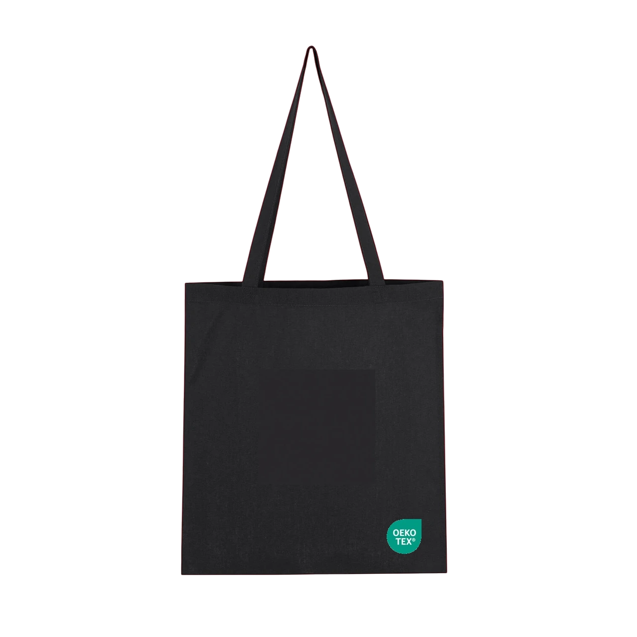 Sacose din Bumbac - Sacosa Neagra de Panza din Bumbac, cu toarta lunga, neimprimata, 38x42 cm - set 10 buc