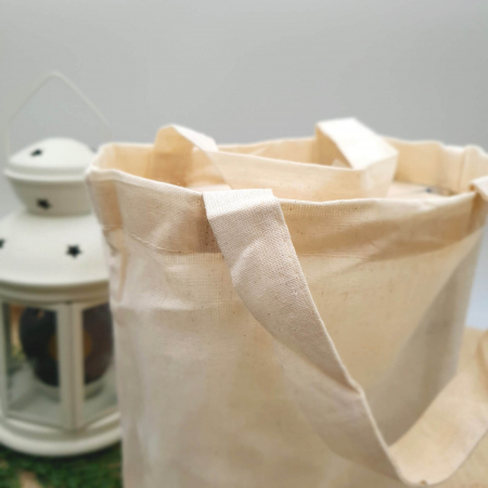 Sacose Bumbac Natur cu toarta scurta - 28x32 cm - neimprimate [1]