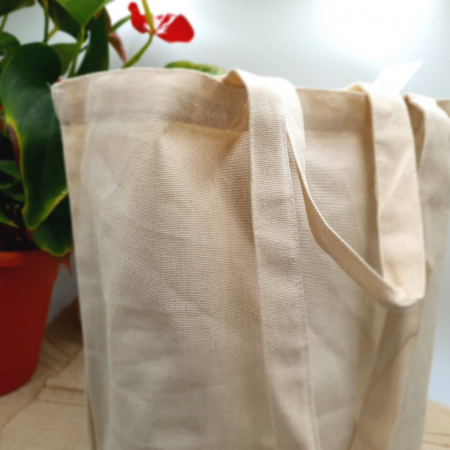 Sacosa de Panza din bumbac natur, Premium, neimprimata - set [1]