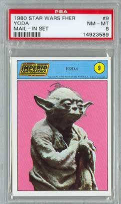 card cu Yoda 1980