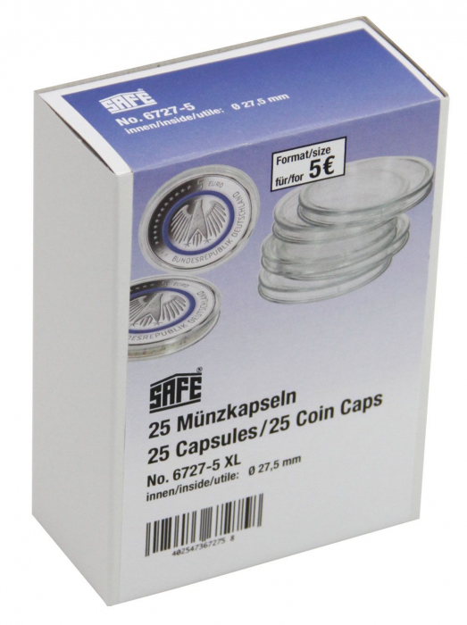 25 Round Coins Capsules for Coins up to 14 mm-6714XL [2]