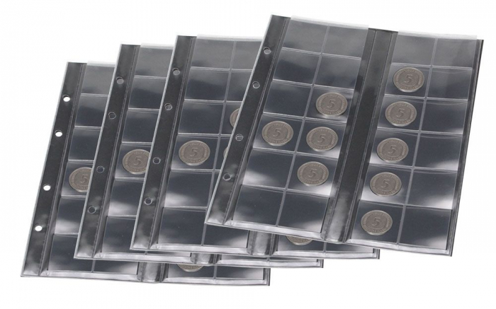 5 Folii pentru monede de 34 mm - Premium-7392pa [2]