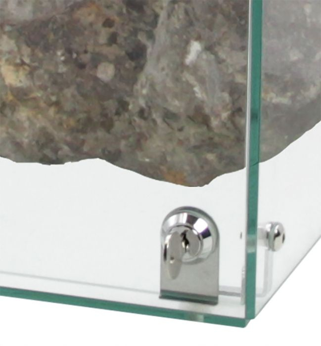Showcase showing rocks, fossils, models, miniatures, 350 x 350 x 350, 3 mm thick glass-5149 [2]