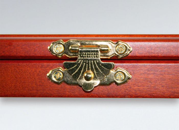 Wooden display coin case for 35 coins up to 29 mm-5912 [2]