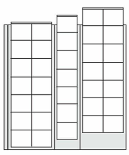 Album pentru monede, 4 Folii si intercalari negre - Standard Compact-7810 [6]
