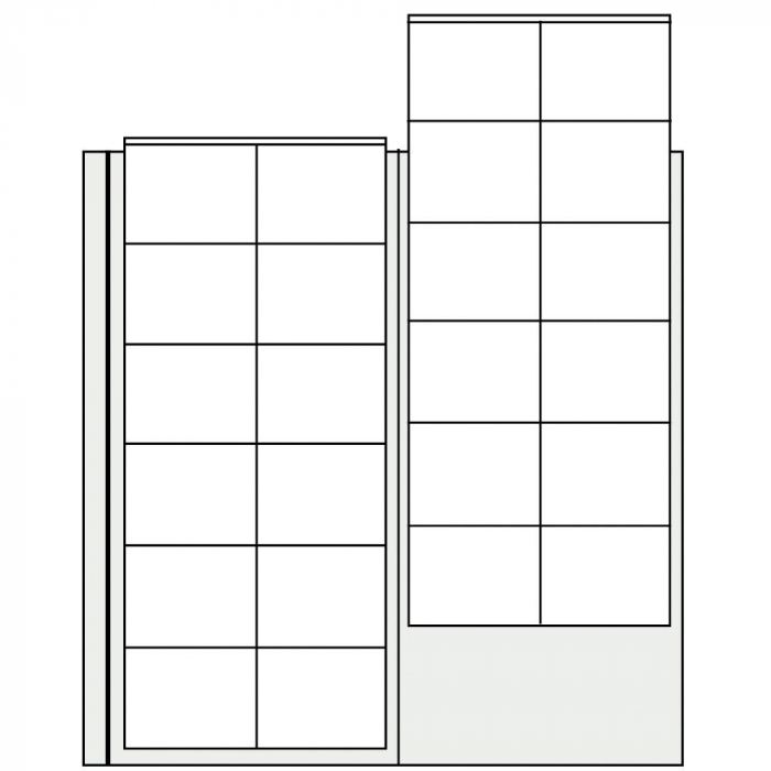 Album pentru monede, 4 Folii si intercalari negre - Standard Compact-7810 [5]