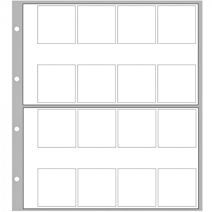 Album pentru monede cu 5 folii pentru 116 monede max. 40mm - Designo-Universal-8558 [4]
