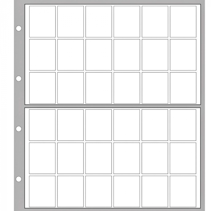 Album pentru monede cu 5 folii pentru 116 monede max. 40mm - Designo-Universal-8558 [5]