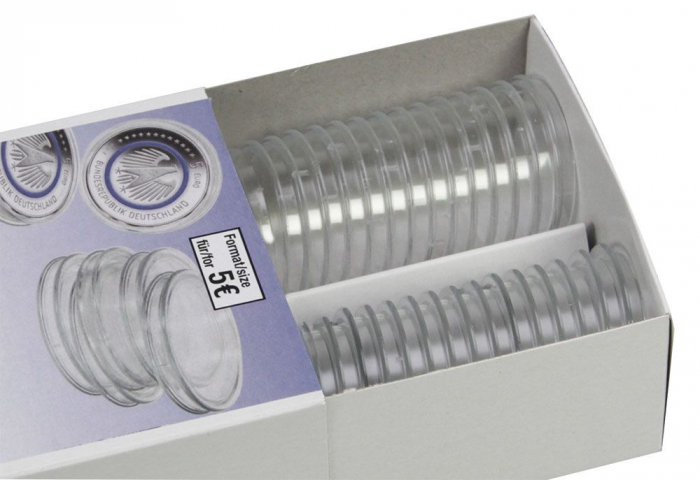 25 Round Coins Capsules for Coins up to 14 mm-6714XL [3]