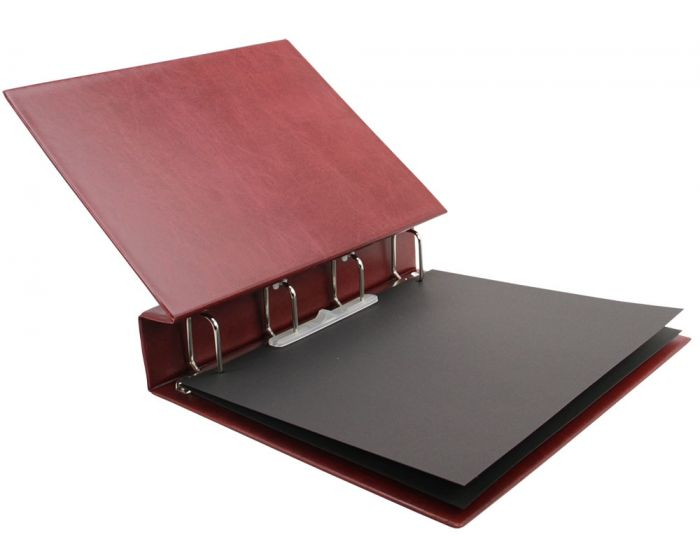 Clasor, Album, Coperta cu inele si etui, Burgundy - Compact A4-safe467 [2]