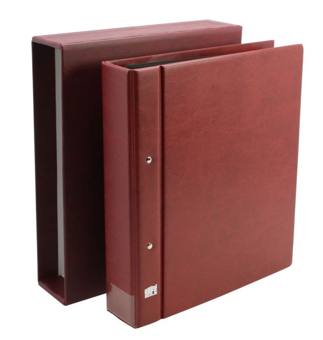 Clasor, Album, Coperta cu inele si etui, Burgundy - Compact A4-safe467 [4]