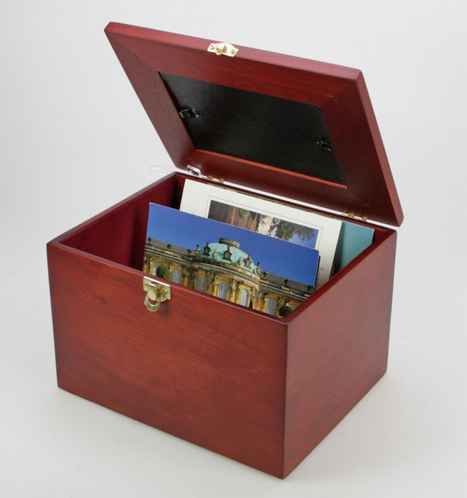Cutie din lemn pentru fotografii, carti postale, scrisori-5870 [4]