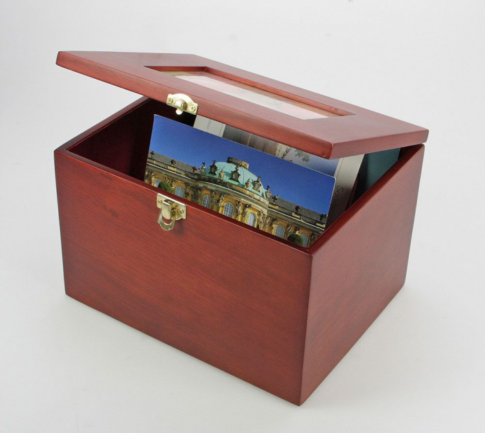 Cutie din lemn pentru fotografii, carti postale, scrisori-5870 [3]