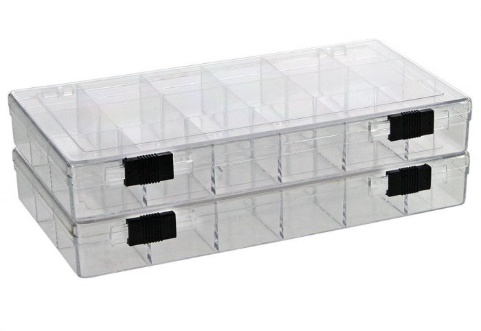 Plastic box for jewelery 18 compartments of 3 x 3 cm-5250 [3]