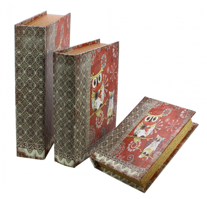 Cutie lemn tip carte, pentru bijuterii - Mediu-3145 [1]