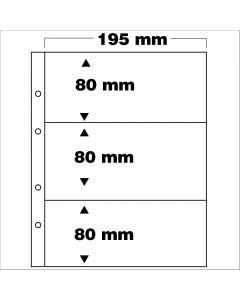 Set of 5 foils for banknotes, Premium, with 3 pockets of 80 x 180 mm-7399PA [2]