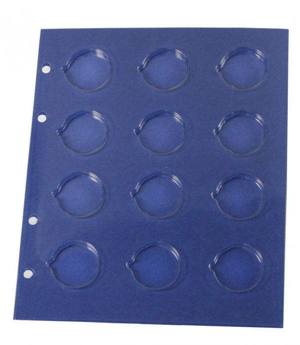 TOPset 7826 Blue blister pages and cardboard for 2 euro coins in capsules-7826 [2]